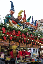 Food stall with great elf decorations